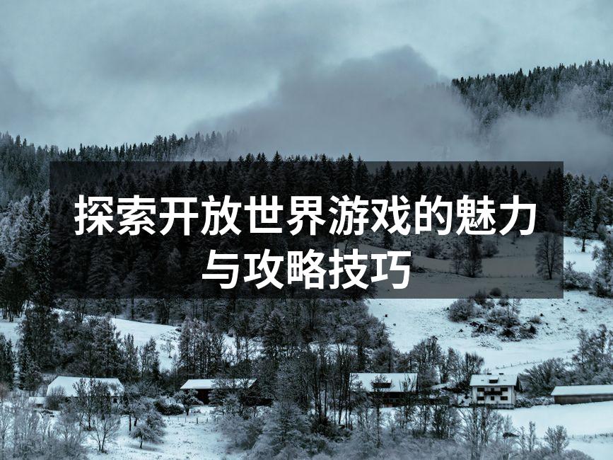 探索开放世界游戏的魅力与攻略技巧
